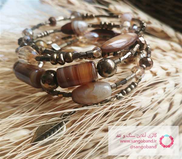 دستبند فنری عقیق