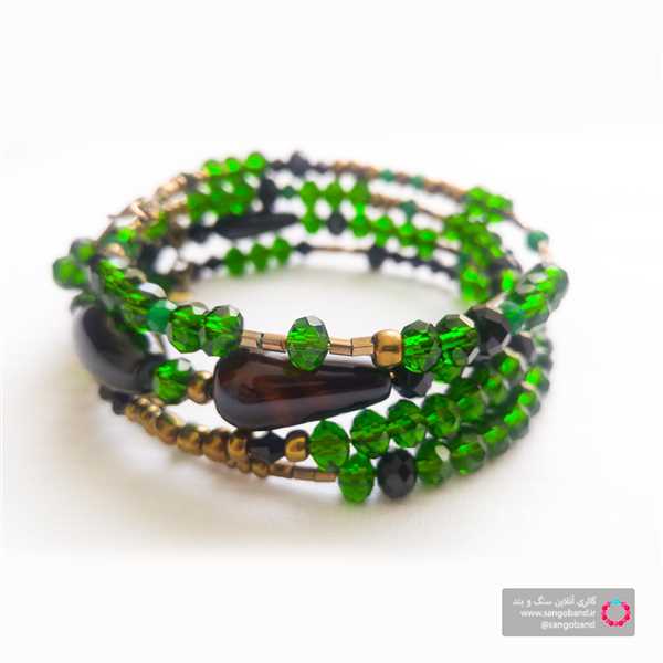 دستبند فنری سبز