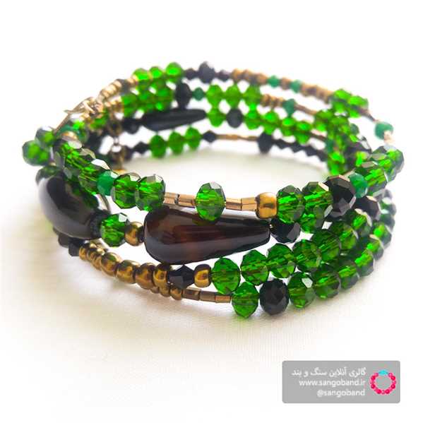 دستبند فنری سبز