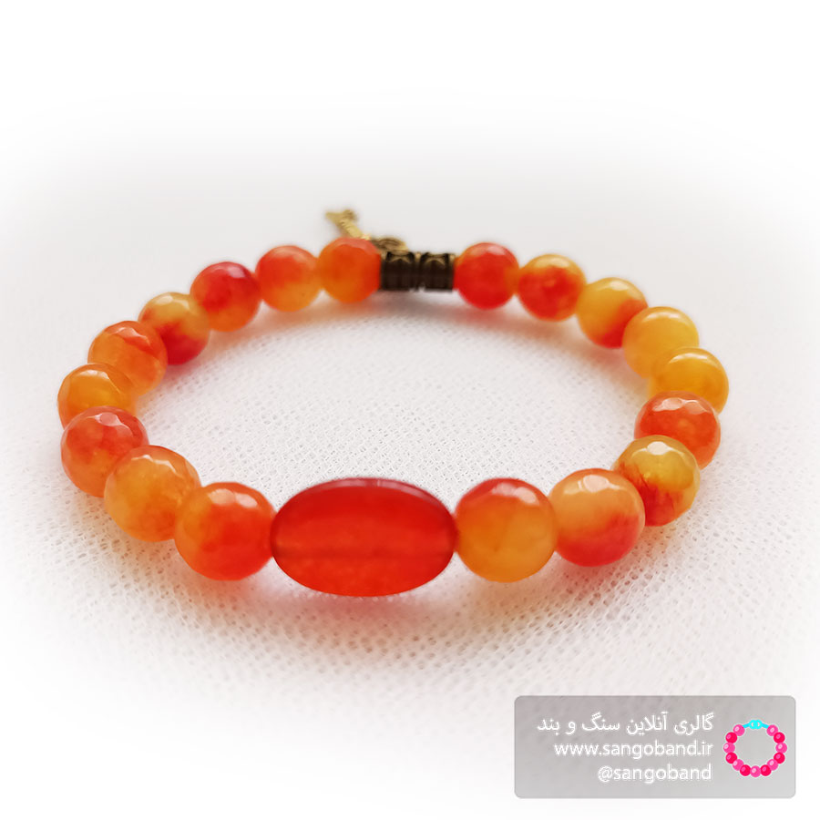 دستبند عقیق سايه روشن