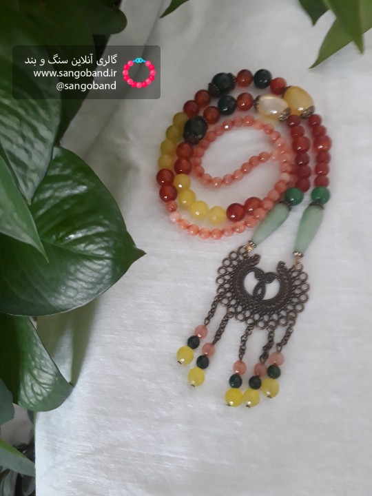 سیمرغ طلایی گردنبند بلند